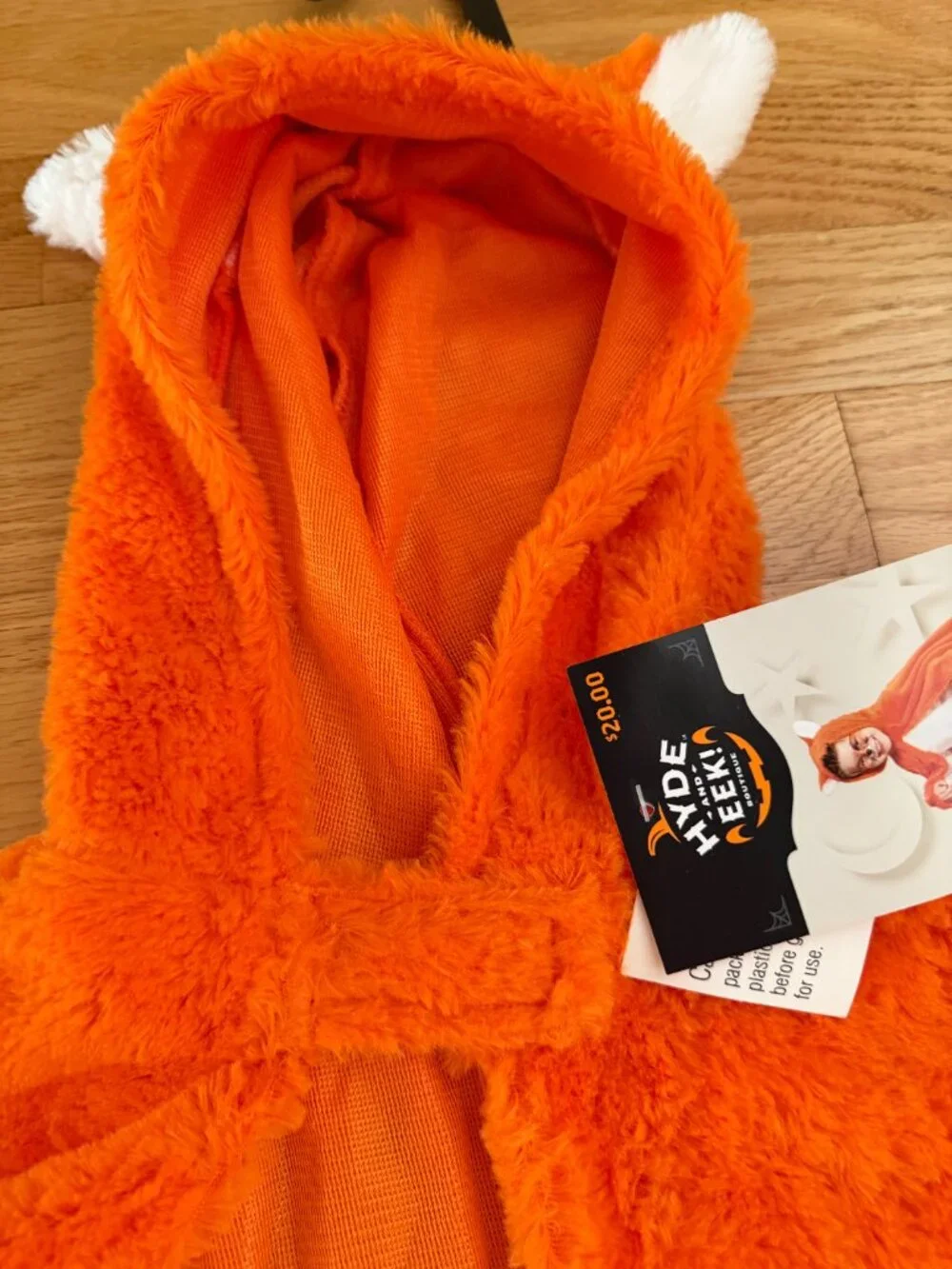 Fox Hooded Cape Halloween Costume One Size from ages 6-18